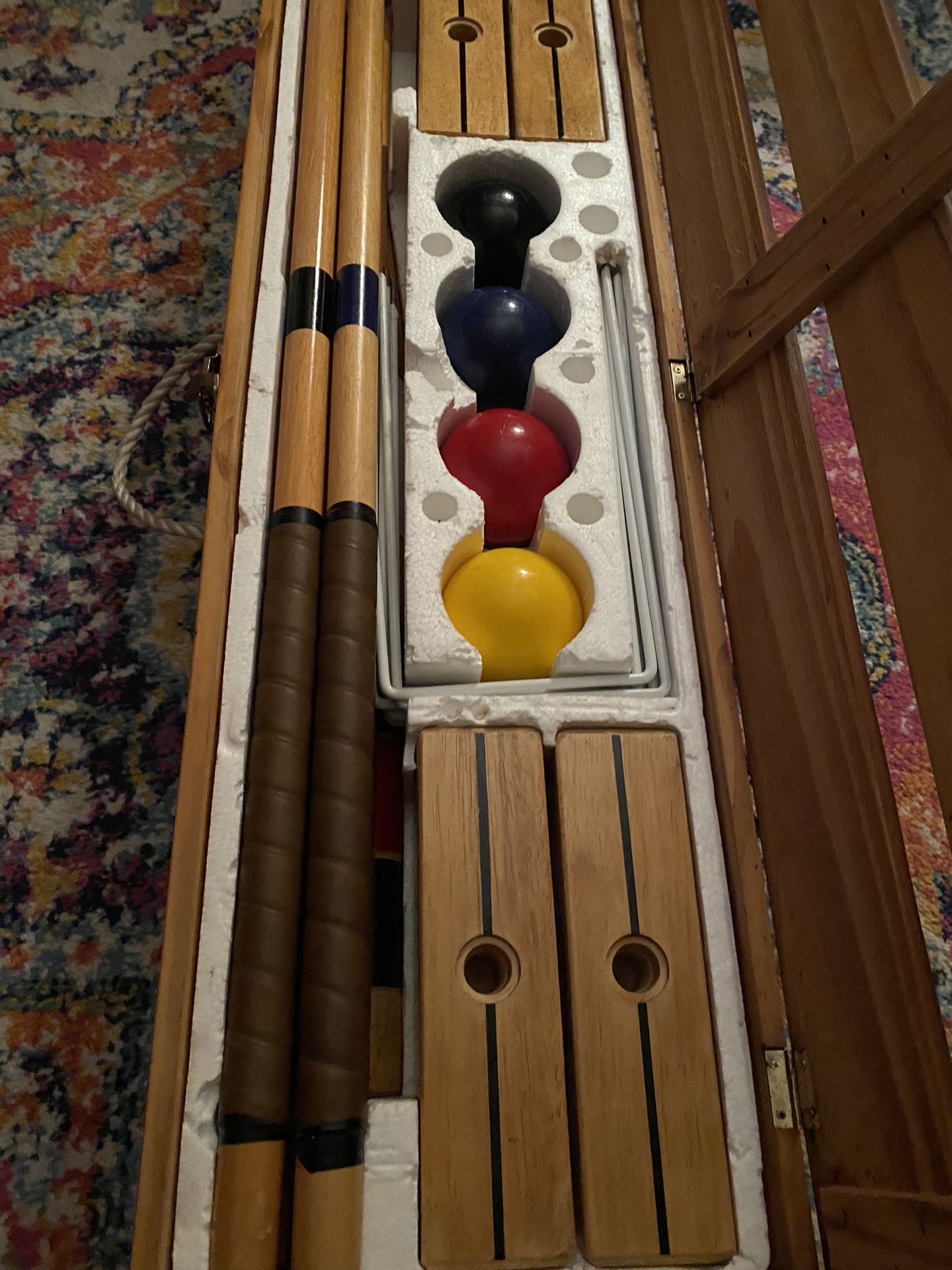 Vintage “Gold edition Croquet Set “ Old School Sports