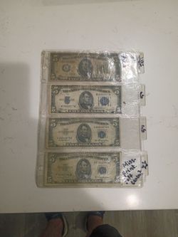 5 dollar bills