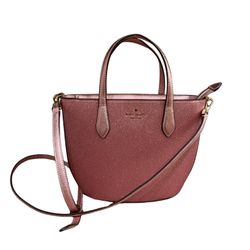 Kate Spade Pink Glitter Satchel Purse 