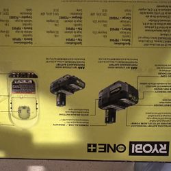 Ryobi Batteries & Charger 