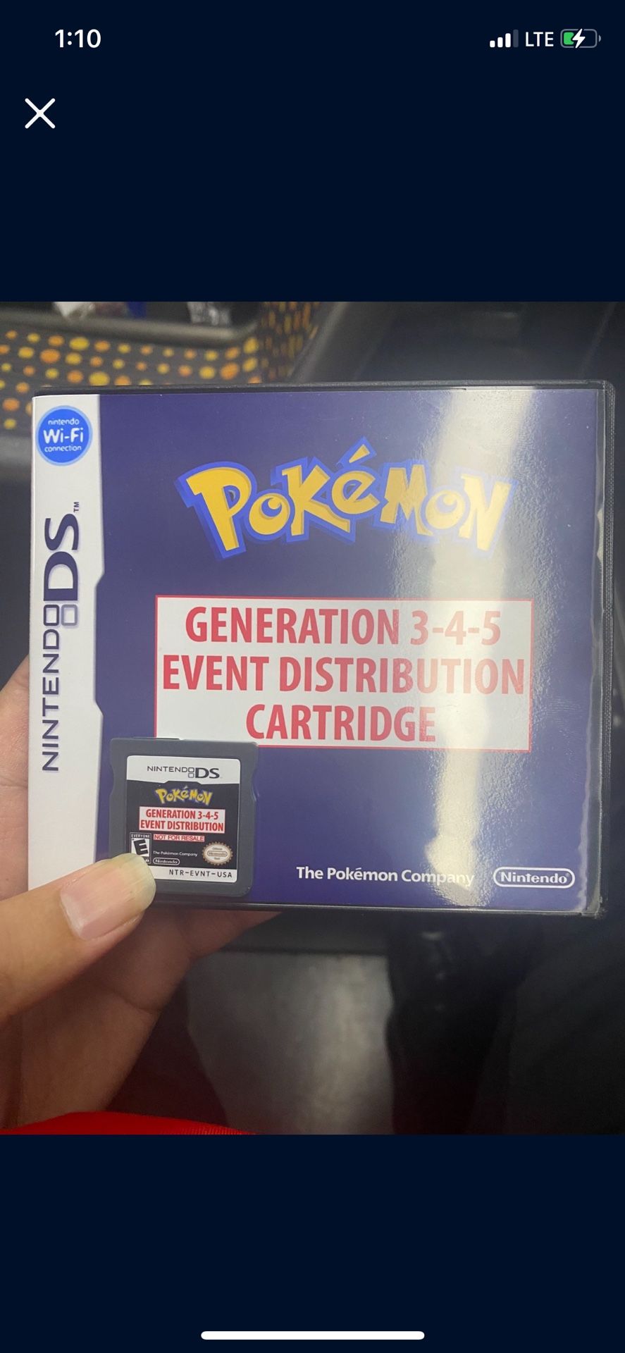 Nintendo Pokemon Generation 3, 4, &5 Event Distribution