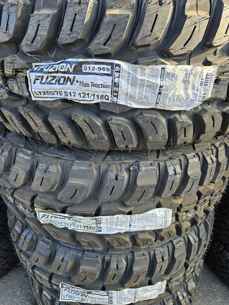 265-70-17 !!! FUZION LT M/T !!! $540 LAS 4 LLANTAS MONTADAS Y BALANCEO INCLUIDO π
