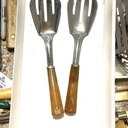 Pair Of Bakelite Salad Forks