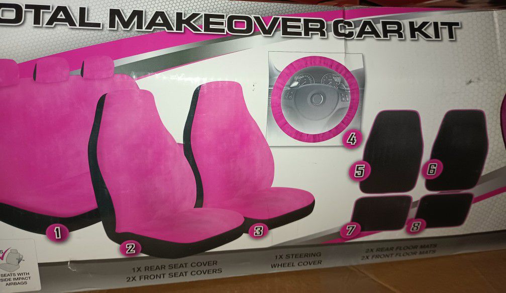 Pink Makeover Car Kit  New