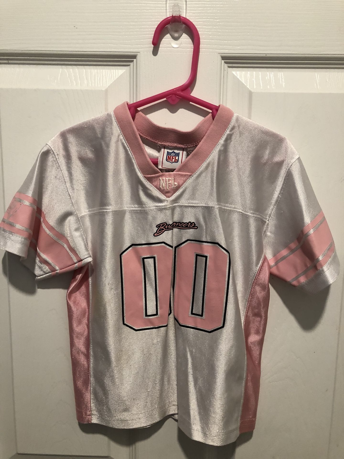 Pink Toddler NFL Licensed Tampa Bay Buccaneers Tall 4t Jersey