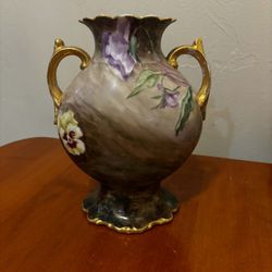 Antique S.E.W.L. 1901 Double Handed Vase 9”H