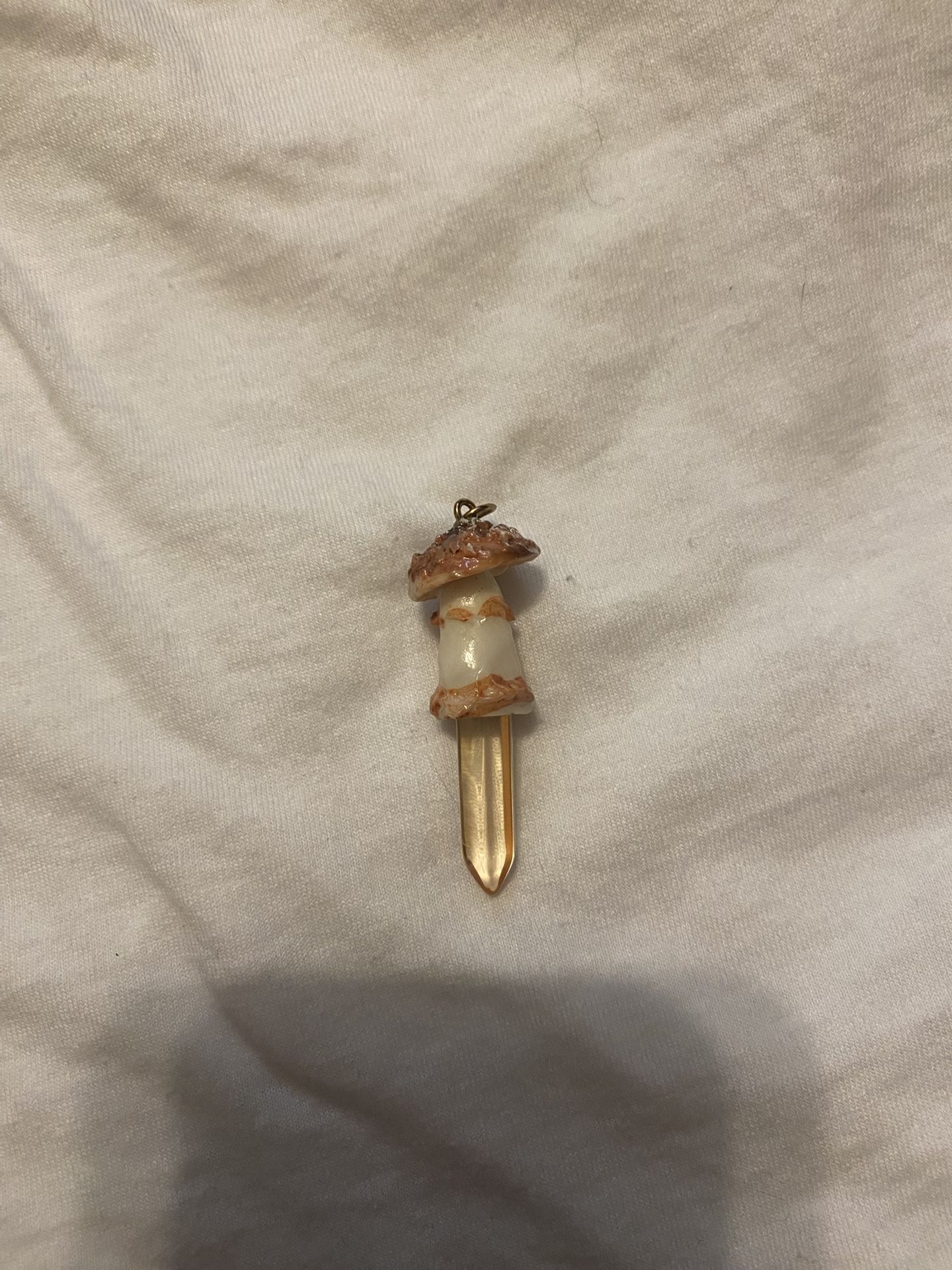 Mushroom Crystal Charm
