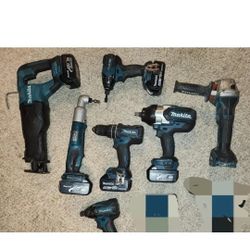 Makita 18v Power Tools 7 Piece Combo- YES ITS STILL AVAILABLE IF ITS UP SO DONT NEED TO ASK