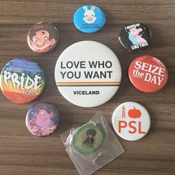 Set Of 9 Pins Variety Set