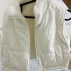 Sleeveless dual side winter jacket