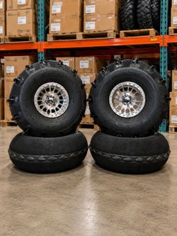New Rzr Pro R 35" Sandcraft Sand Tires with KMC Beadlock Wheels