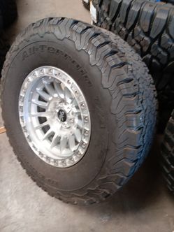 17x9 axd rims 6 lug 6x139 6x5.5 on used tires 315 70 17
