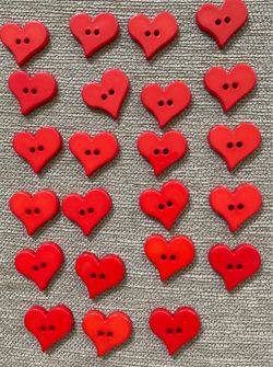 Red Heart Buttons/Beads