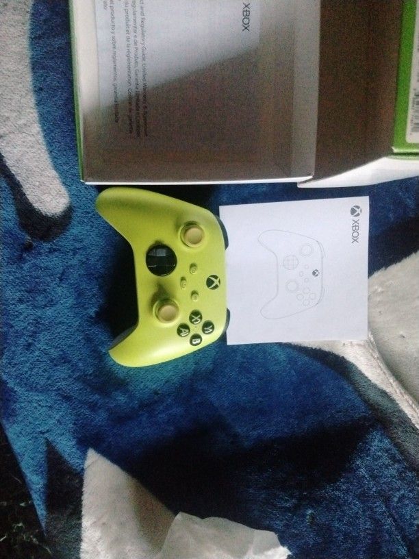 Neon Yellow Green Xbox Xs And Xbox 1 Compatible