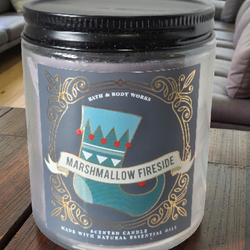 NEW Bath & Body Works Marshmallow Fireside Single Wick Candle