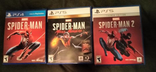 3 Spider man game (PS4,PS5) for sale