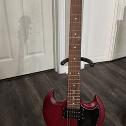 Epiphone SG Electric Guitar and Stand. Perfect Condition 