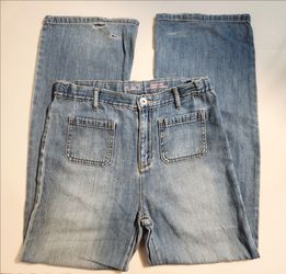 Girl's Light Wash Wide leg Jeans size: 16