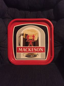 Vintage Mackeson Metal Beer Tray