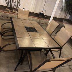Patio table set