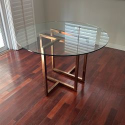 Round Glass Table 