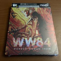 Wonder Woman 1984 WW84 Steelbook (4K + Blu-Ray + Digital) New