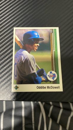 1989 Oddibe McDowell, Texas Rangers baseball card