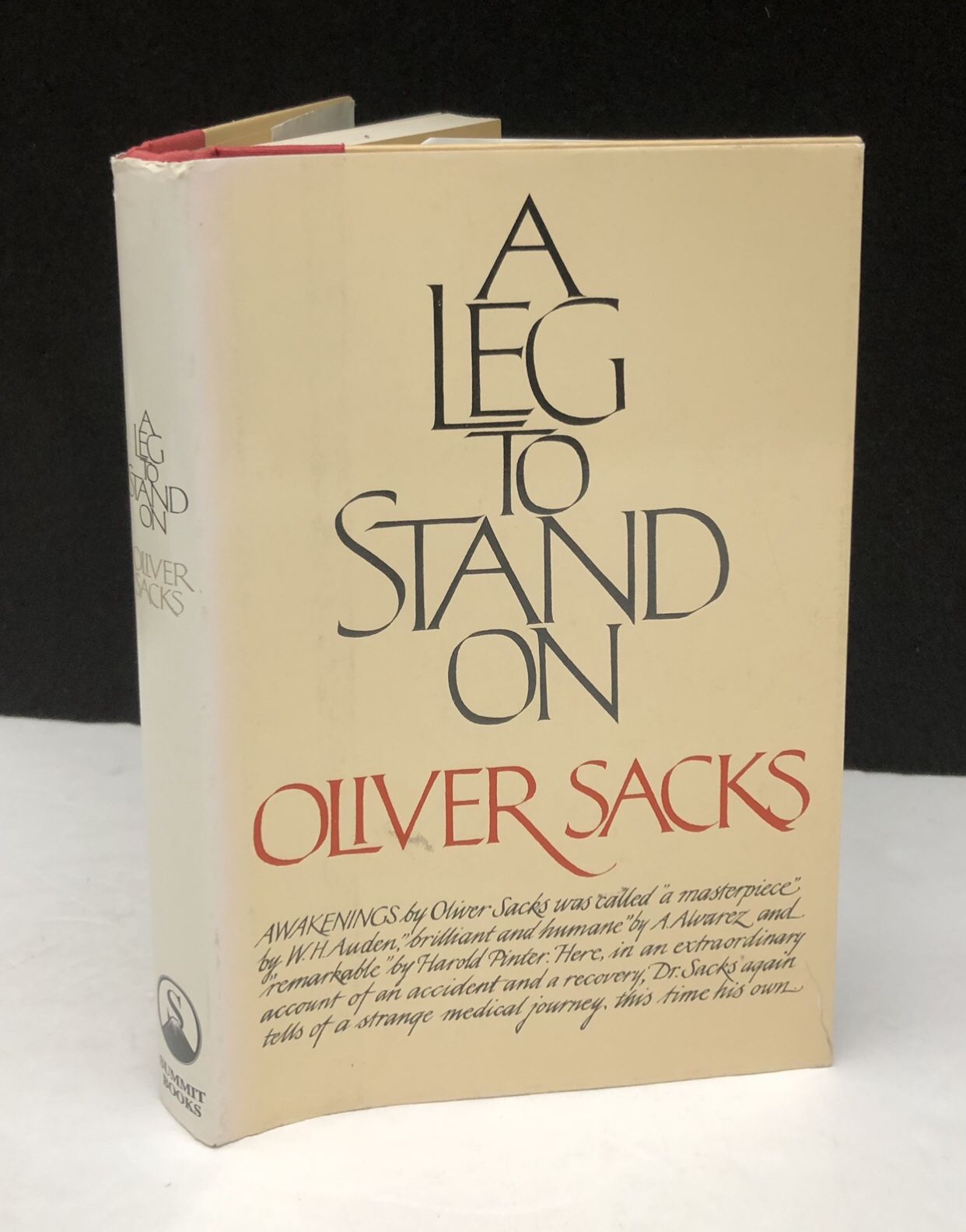 Oliver Sacks - A Leg to Stand On SIGNED 1984 First Printing HBDJ