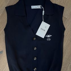 Navy Sweater Vest CD Size SMALL 