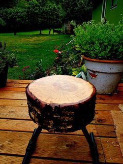 One of a kind handcrafted original stools, side, end coffee tables and more...heavy duty, durable, can take a beating