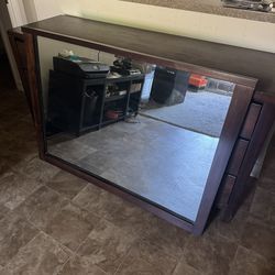 Heavy Wooden Mirror