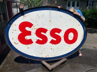 Vintage porcelain Esso sign