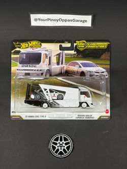 Hot Wheels - Car Culture - Team Transport #93- ‘07 Honda Civic Type R + Kousoku Hauler (FLF56)