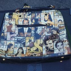  black pvc women magazine crossbody shoulder bag 