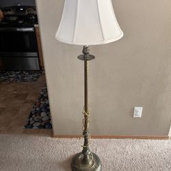 Antique Brass Tall Floor Lamp