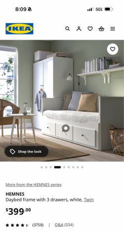 IKEA HEMNES daybed w/2 mattresses