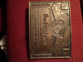 Budweiser Genuine Belt Buckle brass