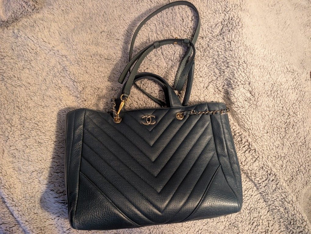 Chanel Chevron Statement Tote