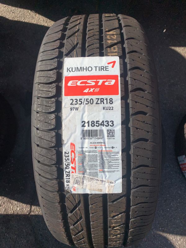 New Kumho Tire Pair Size 235 50 18 For Sale In Long Beach