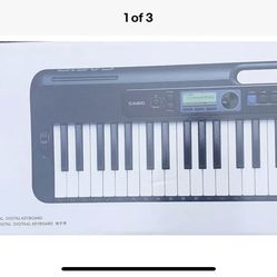 New Casio Casiotone, Keyboard With Carrying Case.