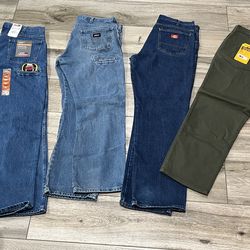 Dickies & Carhartt MEN’S WORKING PANTS JEANS (36x30)
