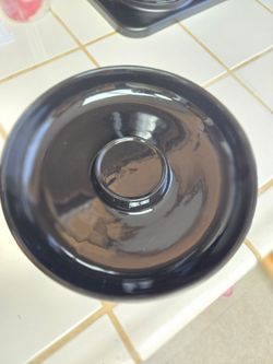 New Ceramic Black Chip and Dip Bowl