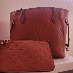 Cognac Brown Cow Hide Louis Vuitton  Purse