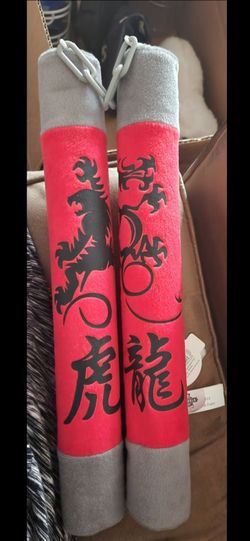 Foam toy Nunchucks with Dragon Design