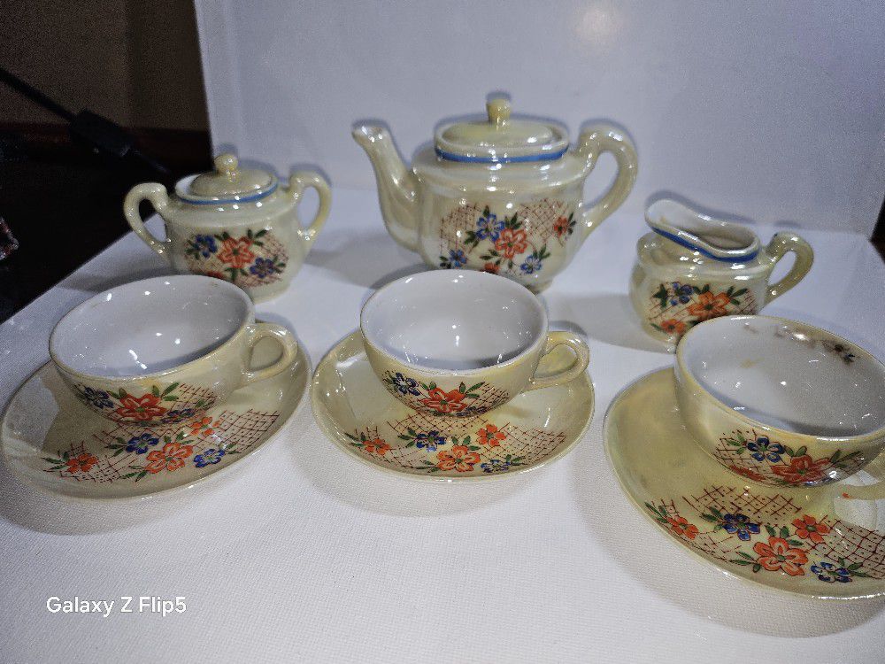 Vintage Japan Made Child China Tea Set