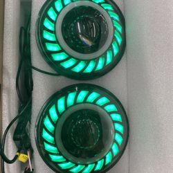 Black Headlights 7 Inch Round Led 