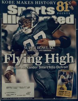 Shaun Alexander #37 Seattle Seahawks Super Bowl XL 2006 Photo