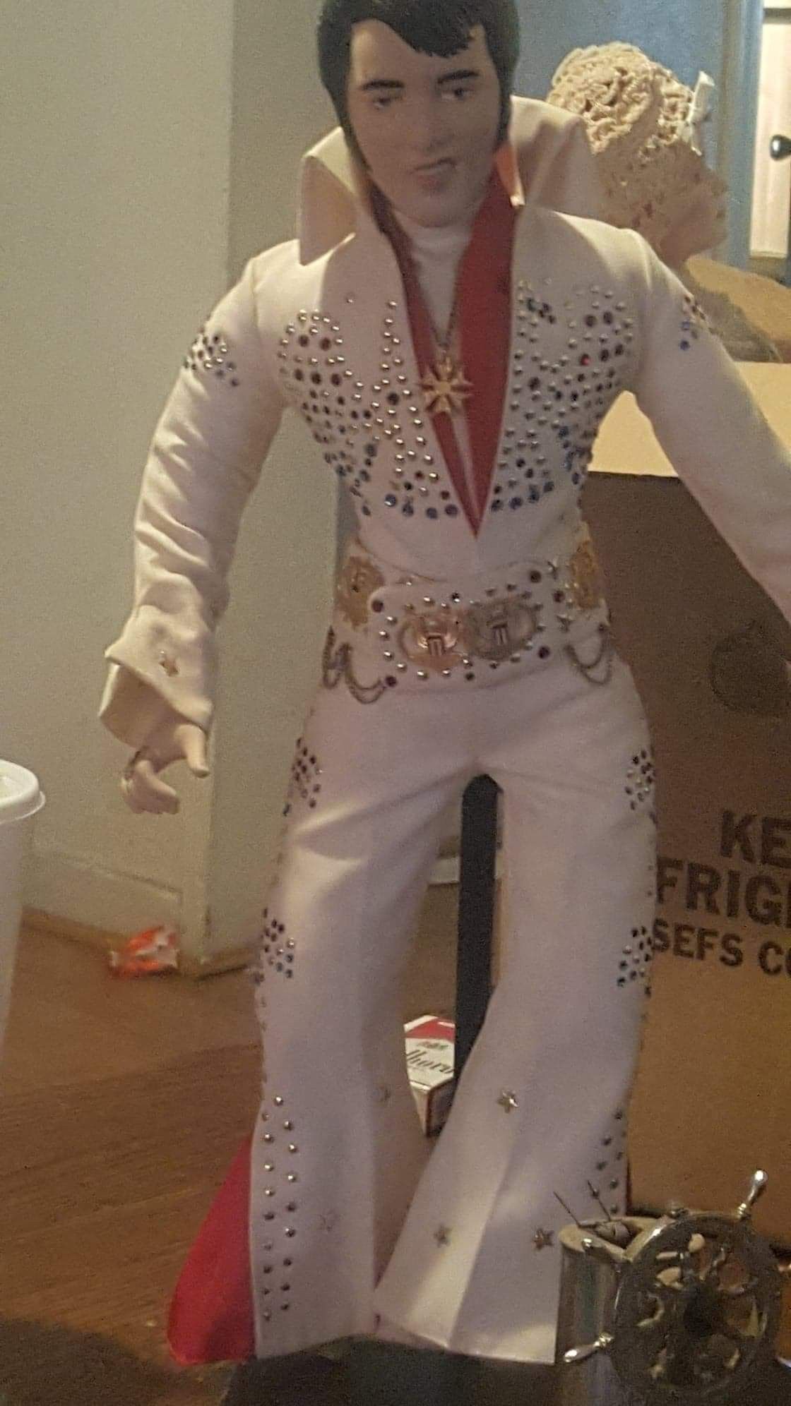 Elvis antique doll comes with stand!!