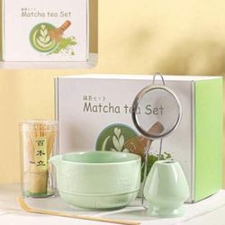 Matcha Bowl Tea Set 5-Piece Ceramic  Bowl And Wisk Kit Wit C Cat Pattern Tradital Japanese Cawan Scoop And Ster Perfect  Tea Ceremony Gt  And Tea Love