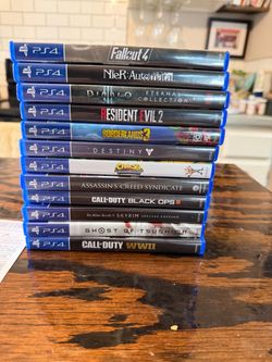 PS4 slim console and Game Lot – 12 Games